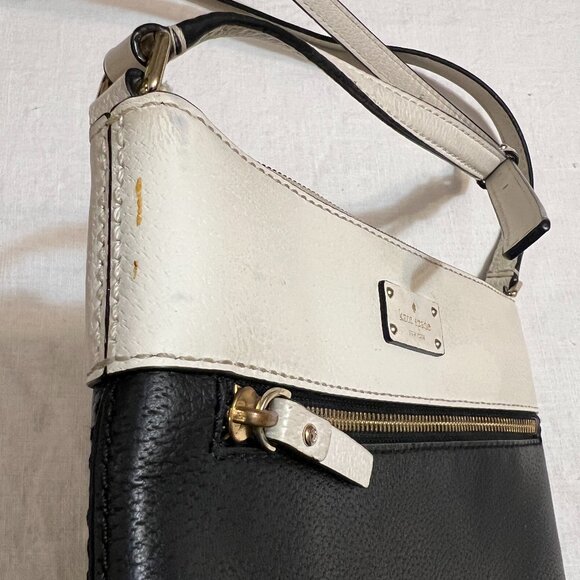 kate spade Women's Crossbody Black And White Leather - Picture 7 of 7
